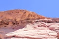 Spectacular Stone Wall in Slot Red Canyon. Israel Royalty Free Stock Photo