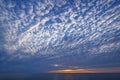 Spectacular Stratus Clouds Above the Sunset