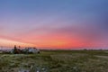 Unreal sunrise in eastern Mongolia