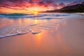 Spectacular Sunrise Over Pristine Beach