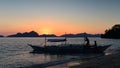 Spectacular sunset as viewed from Seven Commandos Beach in Philippines