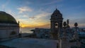 Spectacular sunset from the cathedral's east tower Time-Lapse Cadiz