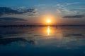 Spectacular sunset in the Danube Delta Biosphere Reserve