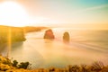 Twelve Apostles sunset Royalty Free Stock Photo