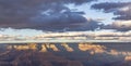 Spectacular sunset at Grand Canyon Royalty Free Stock Photo