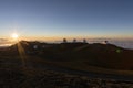 Spectacular sunset from mauna kea - hawaii Royalty Free Stock Photo