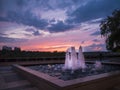 Spectacular Sunset over Washington DC Royalty Free Stock Photo