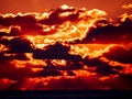 Spectacular Sunset with partial cloud coverage in Malta Royalty Free Stock Photo