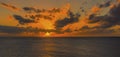 A spectacular sunset viewed from Grand Turk