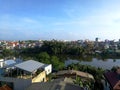 Spectacular Vietnam Hue Cityscape Landscape Panoramic View Rooftop Blue Sky Nature