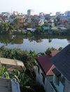 Spectacular Vietnam Hue Cityscape Landscape Panoramic View Rooftop Blue Sky Nature