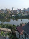 Spectacular Vietnam Hue Cityscape Landscape Panoramic View Rooftop Blue Sky Nature