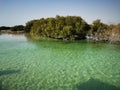 Spectacular view of al jubail mangrove park in Abudhabi, UAE. Royalty Free Stock Photo
