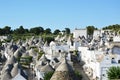 Spectacular view of Alberobello with trulli roofs and terraces, Apulia region, Southern Italy