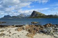 Spectacular view from beach on Lofoten Islands