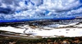 Spectacular view at Beartooth Highway Summit, Wyoming. A Drive of incredible beauty. Yellowstone. Road trip.