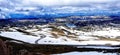 Spectacular view at Beartooth Highway Summit, Wyoming. A Drive of incredible beauty. Yellowstone. Road trip. Royalty Free Stock Photo