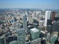 Spectacular view from CN Tower, Toronto. Ontario, Canada. Royalty Free Stock Photo