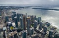 Spectacular view from CN Tower. Toronto. Ontario, Canada. Royalty Free Stock Photo