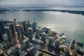 Spectacular view from CN Tower. Toronto. Ontario, Canada. Royalty Free Stock Photo