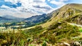 Spectacular view of Franschhoek Pass which runs along Middagskransberg between Franschhoek and Villiersdorp in the Western Cape