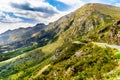 Spectacular view of Franschhoek Pass which runs along Middagskransberg between Franschhoek and Villiersdorp in the Western Cape