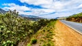 Spectacular view of Franschhoek Pass which runs along Middagskransberg between Franschhoek and Villiersdorp in the Western Cape