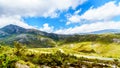 Spectacular view of Franschhoek Pass which runs along Middagskransberg between Franschhoek and Villiersdorp in the Western Cape