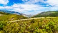 Spectacular view of Franschhoek Pass which runs along Middagskransberg between Franschhoek and Villiersdorp in the Western Cape