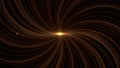 Spectacular view of a glowing cosmic quasar deep in space. Animation. Amazing abstract outer space body, seamless loop.