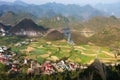 Spectacular view at Heaven`s gate, Quan Ba pass, north Vietnam.. Royalty Free Stock Photo