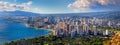 Spectacular view of Honolulu city, Oahu Royalty Free Stock Photo