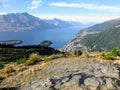 A spectacular view of the lookout over the gorgeous town of Queenstown