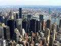 Spectacular view of Manhattan from Empire State Building, New York, USA Royalty Free Stock Photo