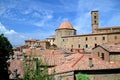 Spectacular view of the old town of Volterra in Tuscany, Italy Royalty Free Stock Photo