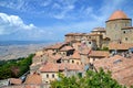 Spectacular view of the old town of Volterra in Tuscany, Italy Royalty Free Stock Photo