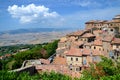 Spectacular view of the old town of Volterra in Tuscany, Italy Royalty Free Stock Photo