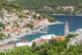 Spectacular view on Pucisca town located on the north coast of Brac island, Croatia Royalty Free Stock Photo