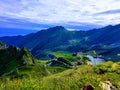 Carpathian Mountains landscape. Balea Lake near Transfagarasan, Romania Royalty Free Stock Photo