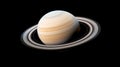 Spectacular View of Saturns Rings. Royalty Free Stock Photo