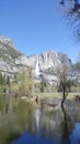 Yosemite Valley in all its glory - Sentinel Falls and Sentinel R Royalty Free Stock Photo