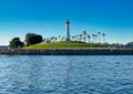 Shoreline Aquatic Park Lighthouse Queensway Bay Rainbow Harbor Long Beach California Royalty Free Stock Photo