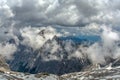 Spectacular view from the summit of the Zugspitze Germany