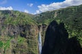 Spectacular View to the Jin Bahir Falls in the Simien Mountains