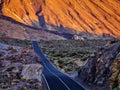 A Spectacular view to the Pico del Teide volcano in Tenerife national park, Canary Island, Spain Royalty Free Stock Photo