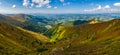 Spectacular view from the top of mountain ridge Royalty Free Stock Photo