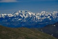 Spectacular view from the top of the mountain to the mountain range Royalty Free Stock Photo