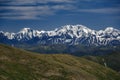 Spectacular view from the top of the mountain to the mountain range Royalty Free Stock Photo