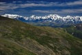 Spectacular view from the top of the mountain to the mountain range Royalty Free Stock Photo