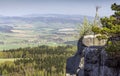 Spectacular view from top of Strzeliniec Wielki Peak, Poland